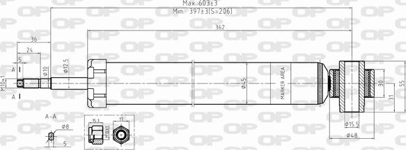 Open Parts SAB8394.32 - Амортизатор autospares.lv