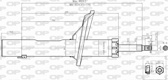 Open Parts SAB8395.11 - Амортизатор autospares.lv