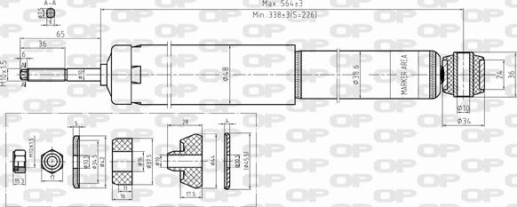 Open Parts SAB8390.32 - Амортизатор autospares.lv