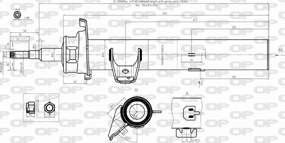 Open Parts SAB8397.31 - Амортизатор autospares.lv