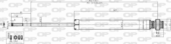 Open Parts SAB8345.32 - Амортизатор autospares.lv