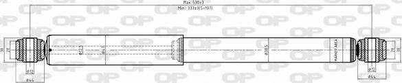 Open Parts SAB8341.32 - Амортизатор autospares.lv