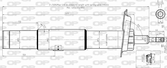 Open Parts SAB8342.31 - Амортизатор autospares.lv
