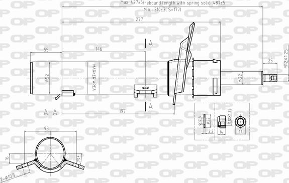 Open Parts SAB8347.31 - Амортизатор autospares.lv