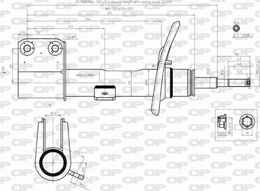 Open Parts SAB8366.31 - Амортизатор autospares.lv