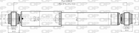 Open Parts SAB8363.32 - Амортизатор autospares.lv