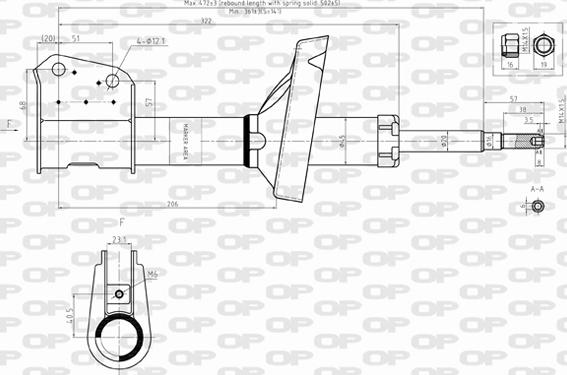 Open Parts SAB8362.11 - Амортизатор autospares.lv