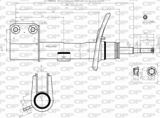 Open Parts SAB8367.31 - Амортизатор autospares.lv