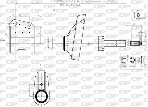 Open Parts SAB8315.31 - Амортизатор autospares.lv