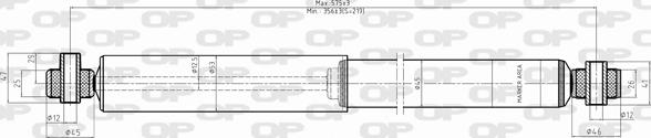 Open Parts SAB8317.32 - Амортизатор autospares.lv