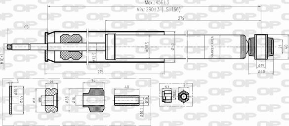 Open Parts SAB8389.32 - Амортизатор autospares.lv