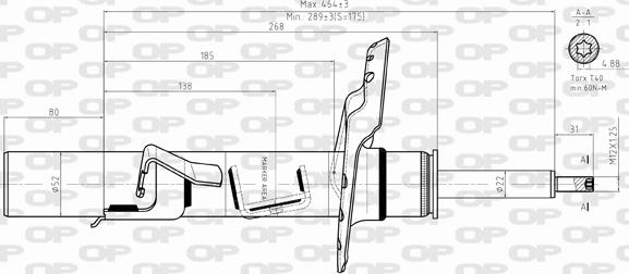 Open Parts SAB8387.31 - Амортизатор autospares.lv