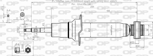 Open Parts SAB8334.32 - Амортизатор autospares.lv