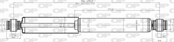 Open Parts SAB8338.32 - Амортизатор autospares.lv