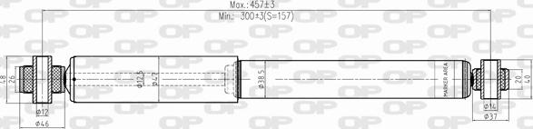 Open Parts SAB8337.32 - Амортизатор autospares.lv