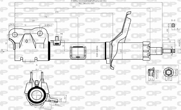 Open Parts SAB8321.31 - Амортизатор autospares.lv