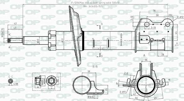 Open Parts SAB8374.31 - Амортизатор autospares.lv