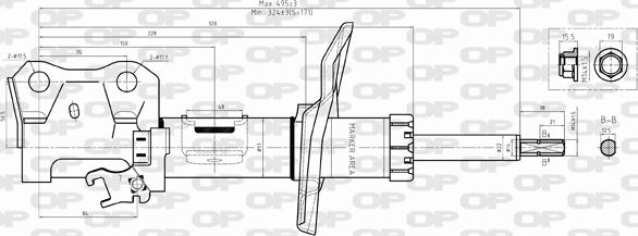 Open Parts SAB8376.31 - Амортизатор autospares.lv