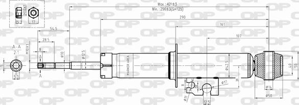 Open Parts SAB8372.32 - Амортизатор autospares.lv