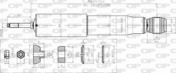 Open Parts SAB8377.32 - Амортизатор autospares.lv