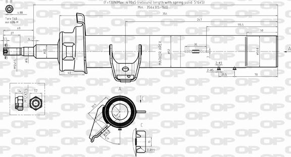 Open Parts SAB8291.31 - Амортизатор autospares.lv