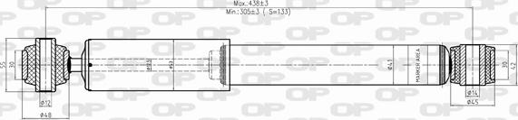 Open Parts SAB8298.32 - Амортизатор autospares.lv