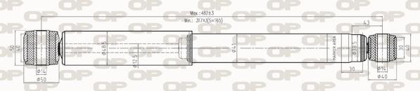 Open Parts SAB8264.32 - Амортизатор autospares.lv