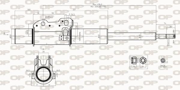 Open Parts SAB8265.31 - Амортизатор autospares.lv