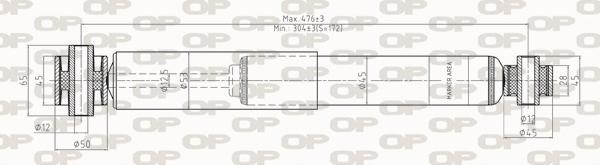 Open Parts SAB8260.32 - Амортизатор autospares.lv