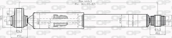 Open Parts SAB8200.32 - Амортизатор autospares.lv