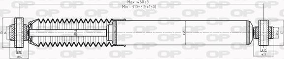 Open Parts SAB8202.32 - Амортизатор autospares.lv