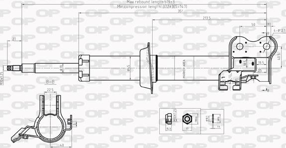 Open Parts SAB8210.31 - Амортизатор autospares.lv