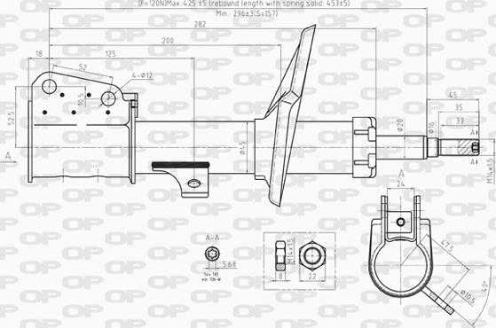 Open Parts SAB8211.31 - Амортизатор autospares.lv