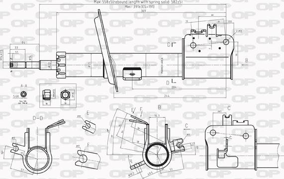 Open Parts SAB8218.31 - Амортизатор autospares.lv