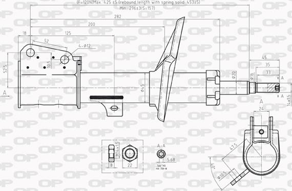 Open Parts SAB8213.31 - Амортизатор autospares.lv