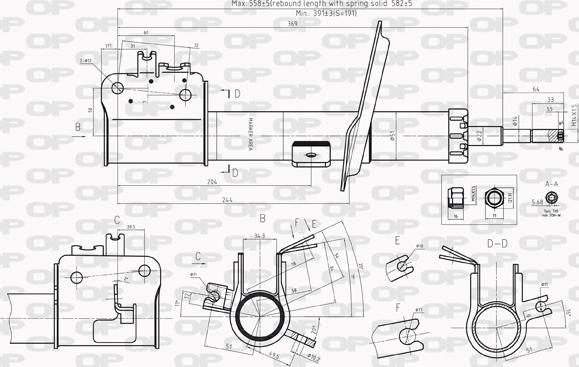 Open Parts SAB8217.31 - Амортизатор autospares.lv