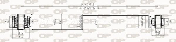 Open Parts SAB8286.32 - Амортизатор autospares.lv