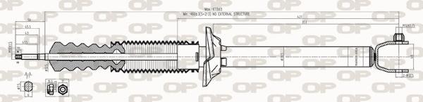 Open Parts SAB8283.32 - Амортизатор autospares.lv