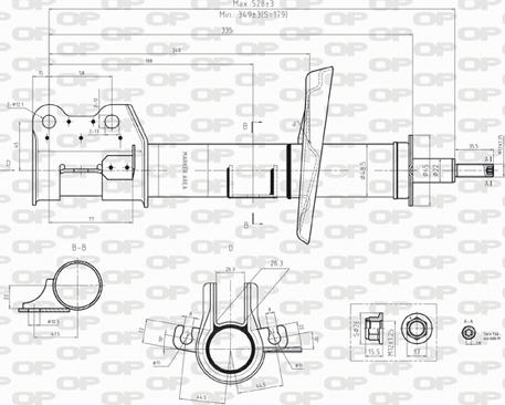 Open Parts SAB8239.31 - Амортизатор autospares.lv