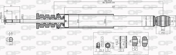 Open Parts SAB8232.32 - Амортизатор autospares.lv