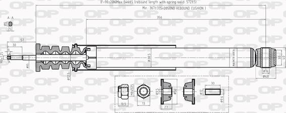 Open Parts SAB8224.32 - Амортизатор autospares.lv