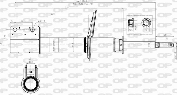 Open Parts SAB8275.31 - Амортизатор autospares.lv