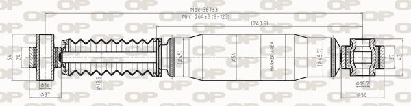 Open Parts SAB8272.32 - Амортизатор autospares.lv