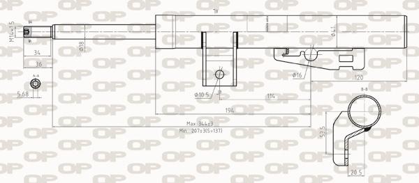 Open Parts SAB8277.31 - Амортизатор autospares.lv