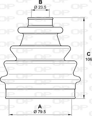 Open Parts SJK7047.00 - Пыльник, приводной вал autospares.lv