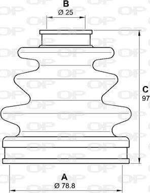 Open Parts SJK7070.00 - Пыльник, приводной вал autospares.lv