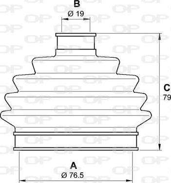 Open Parts SJK7015.00 - Пыльник, приводной вал autospares.lv