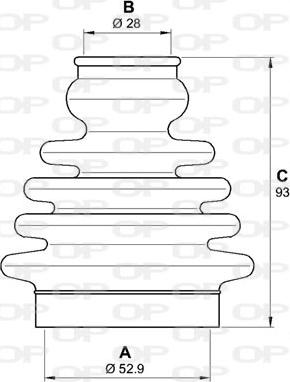 Open Parts SJK7082.00 - Пыльник, приводной вал autospares.lv