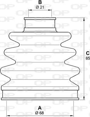 Open Parts SJK7143.00 - Пыльник, приводной вал autospares.lv