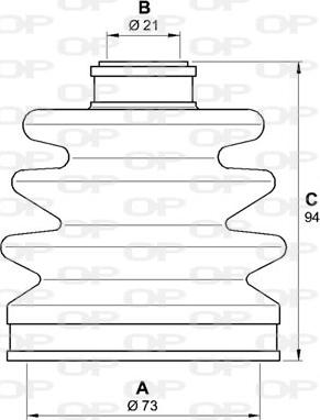 Open Parts SJK7167.00 - Пыльник, приводной вал autospares.lv